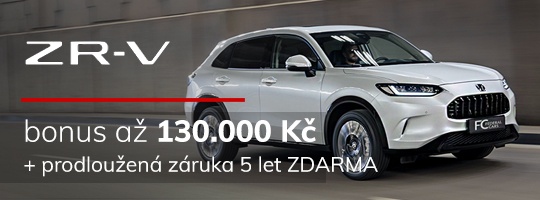 akce ZR-V o 130.000 levněji + záruka 5let